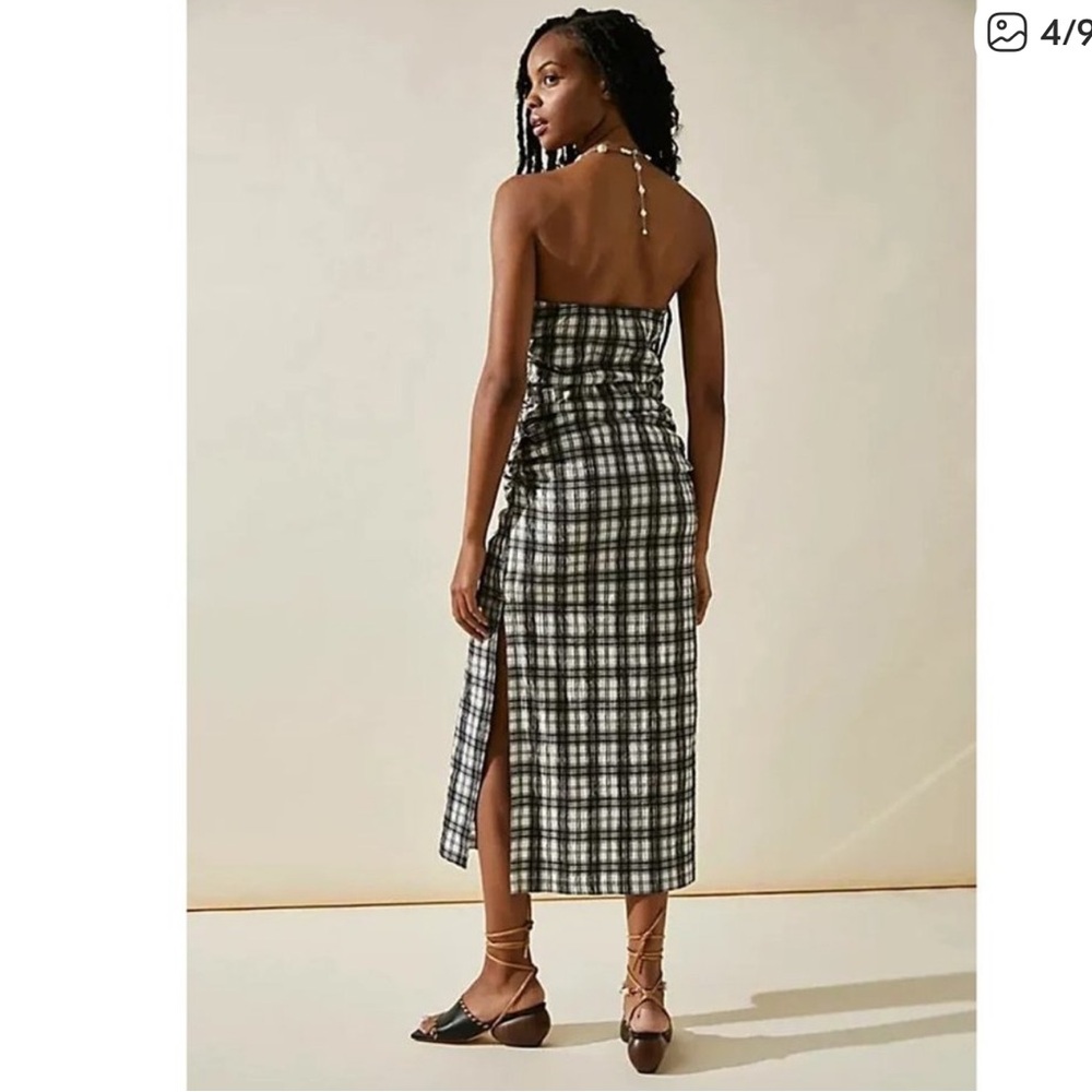 Free People Brandie Midi Black Strapless Dress - Picture 6 of 8